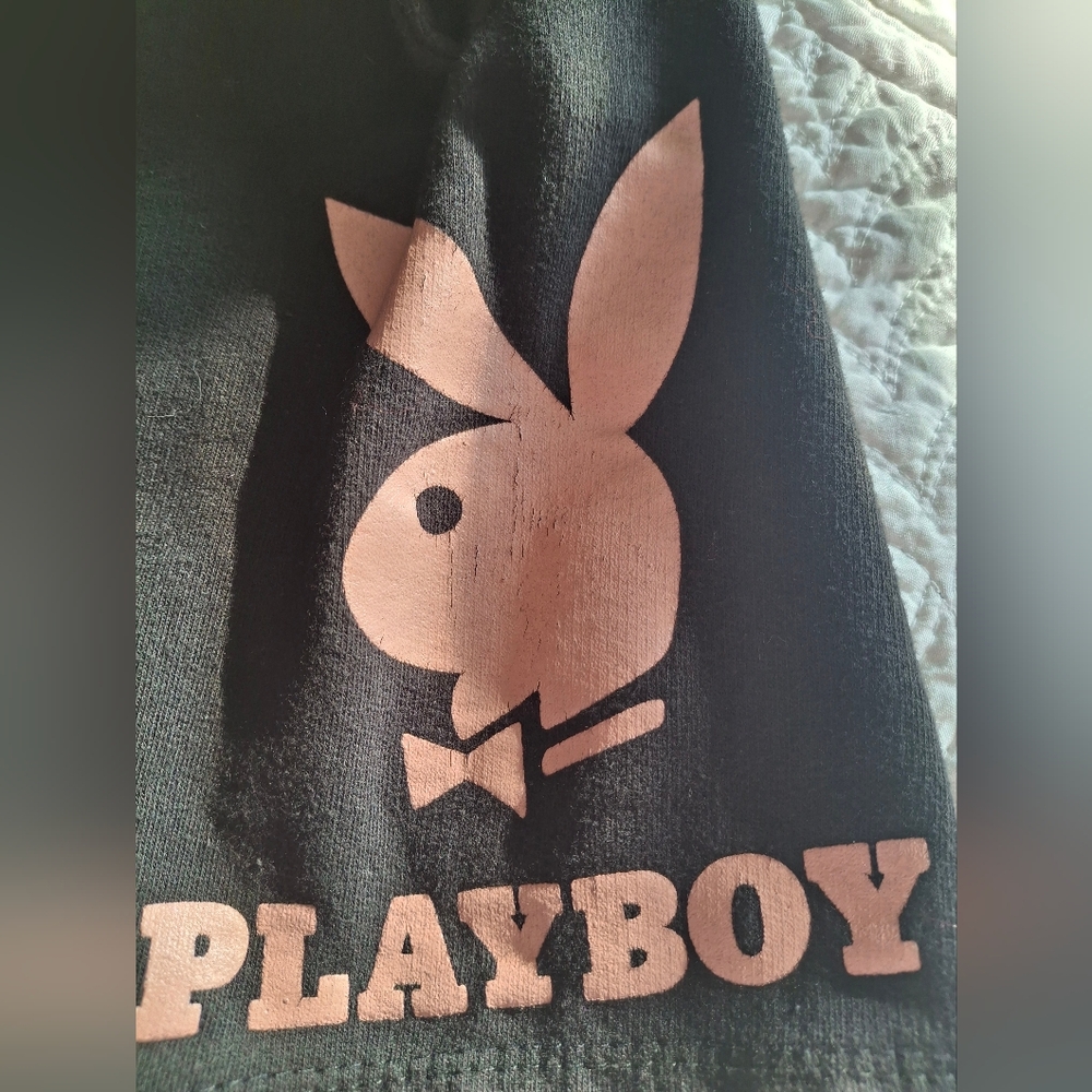Playboy Black Logo Lounge Shorts - Picture 2 of 5